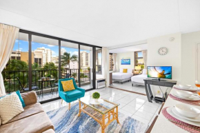 Waikiki Banyan Oasis with Partial Ocean View, 1-Block to Beach, Free Parking